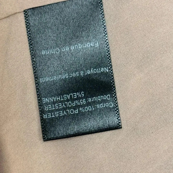 New ASTR The Label Medine Midi Dress Leopard Animal Print Draped Front Women's L - Picture 12 of 12